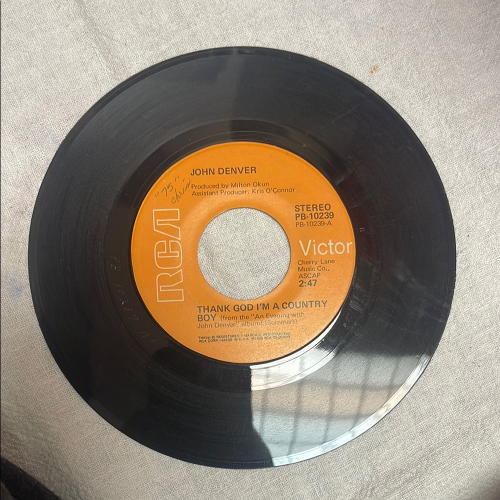 John Denver Vinyl Record 45 rpm